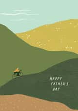 Classic Father's Day Card - Cycling - Hills created by Charis Raine