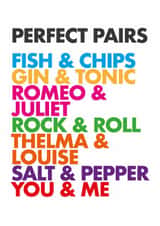 Classic Anniversary/Valentine's Day Card – Perfect Pairs created by Colin Stevens
