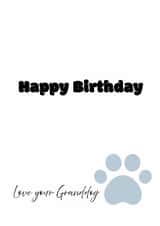 Cute birthday card from the granddog created by Squelia