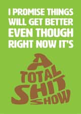 Rude Thinking of You Card - Shit Show - Pick Me Up - Encouragement created by Versed Aid