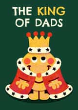 Cute Father's Day Card - King of Dads - Mr Men - Mr Happy created by Mr. Men
