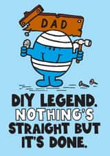 Cheeky Father's Day Card - Mr. Bump - Mr. Men - DIY Legend created by Mr. Men