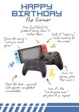 Funny Birthday Card - The Gamer created by Petal & Paper Co. 