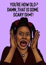 Funny Birthday Card - Scary Movie - Brenda created by Pop Off
