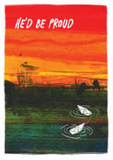 Classic Father's Day Card - He'd Be Proud - Bereavement created by Apart of Me