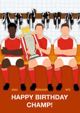 Arsenal F.C. Premier League Champions birthday card created by Paul Jones
