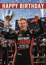 Fun Birthday Card - F1 - Another Year In The Fast Lane! created by Giddy Kipper