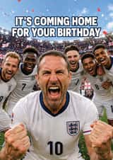 Funny Birthday Card - For Him - It’s Coming Home - World Cup 2026 created by AbiGoLucky