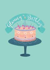 Cute Glam Birthday Card For Her - Glammy Birthday created by Becoming Flor