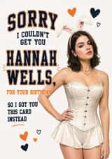 Funny Off Campus Birthday Card - Ella Bright - Hannah Wells - For Boyfriend created by Tiger Feet Creations
