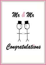 Gay Wedding Card for LGBTQ+ Men created by Matthew Holmes