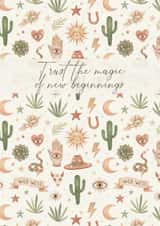 For a friend moving onto a new adventure created by delicate brush