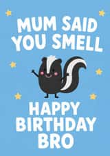 Funny Brother Birthday Card created by tea please