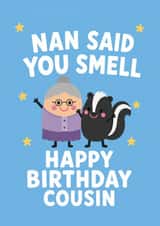 Cousin Birthday card created by tea please