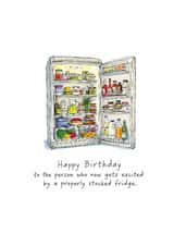 Silly birthday card. Groceries. Food shop. Adulting. created by Artzen Island