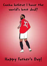 Manchester United Father’s Day Card featuring Matheus Cunha created by Wonky Sticker