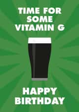 Birthday card for a stout/Guinness drinker created by Winnie's Design