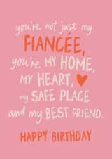 Heartfelt Birthday Card - For Fiancée - You're My Home created by Sweetlove Press