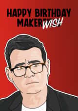 Funny Andy Burnham Birthday Card - Makerwish created by Blind Faith
