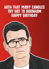 Funny Andy Burnham Birthday Card - That's a lot of candles created by Blind Faith