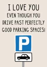 Funny Birthday/Anniversary Card - Parking Spaces created by OhJaye