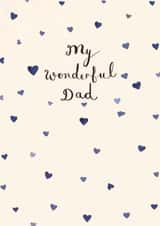 Traditional Birthday Card - My Wonderful Dad created by Love Lucy Illustration