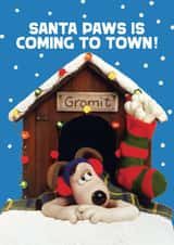 Cute Christmas Card - Wallace And Gromit - Santa Paws created by Hype Cards