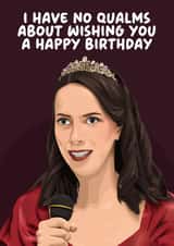 Funny Birthday Card - Widow's Bay - Patricia - Qualms created by Pink + Pip