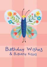Pretty Birthday Card - Butterfly Kisses created by Carolyn Rouse
