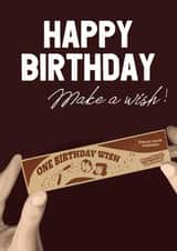 Obsession Birthday Card - Horror Film - One Birthday Wish created by Pink + Pip