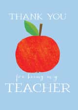 thank you teacher - thank you teacher card - colourful and bright - apple created by Kali Stileman