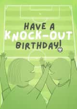Fun Football Knock-Out Card - Birthday Card - World Cup created by Sian Moore Illustration