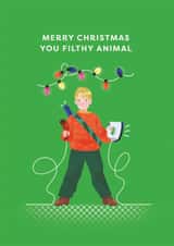 Classic Christmas Card - You Filthy Animal - Home Alone created by Ohh Deer