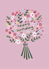 Pretty Birthday Card - Floral Bouquet created by Emma Enticknap