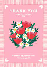 Pretty Thank You Card - For Her - Gardening - Endless Appreciation for You created by Jessica Rachel Sharp