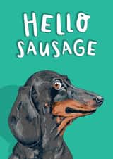Cute Birthday/Just Because Card - Sausage Dog - Dachshund created by Lovely Paper Stuff ltd