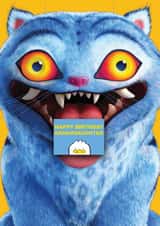 K-Pop Demon Hunters Derpy Tiger Birthday Card – For Granddaughter – Funny Birthday Card created by Danilo