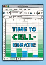 Funny New Job Card - Excel Spreadsheet created by TeePee Creations