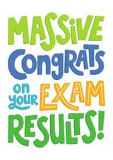 Classic Exams Card - Massive Congrats created by Helen Thompson