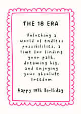Classic Birthday Card - 18th - Finding Your Path created by @Hurray Haus