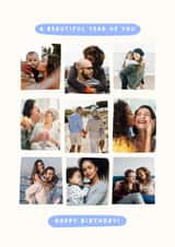 Personalised Birthday Photo Card created by @Hurray Haus - Classic Birthday Card - A Beautiful Year Of You