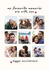 Personalised Anniversary Photo Card created by @Hurray Haus - Classic Anniversary Card - My Favourite Memories