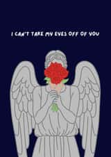 Funny Valentine's Day Card - Doctor Who - Weeping Angel created by Jess