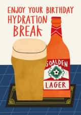 Funny Birthday Card - World Cup - Hydration Break created by AbiGoLucky