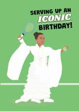 Funny Tennis Birthday Card For Her – Serving Up An Iconic Birthday created by @Cupsie's Creations