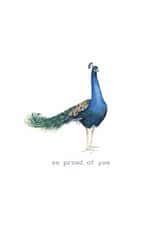 Classic Congratulations Card - Peacock - So Proud Of You created by Little Red Boots