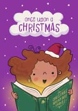 Cute Christmas Card - Magical Reading created by Running with Scissors
