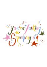 Funky colourful positive affirmation card created by Jade Deere