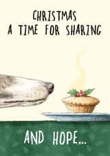 Funny Christmas Card - A Time for Sharing And Hope created by Bewilderbeest