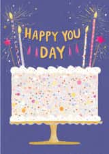 Feminine Birthday Card - Confetti Cake - Happy You Day created by Krupali Patel